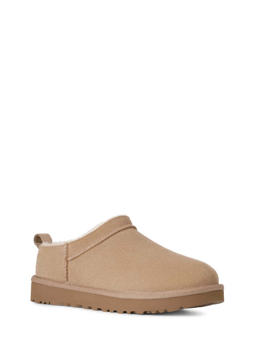 Ugg Slip-On Suede Leather Boots With Plush Lining
