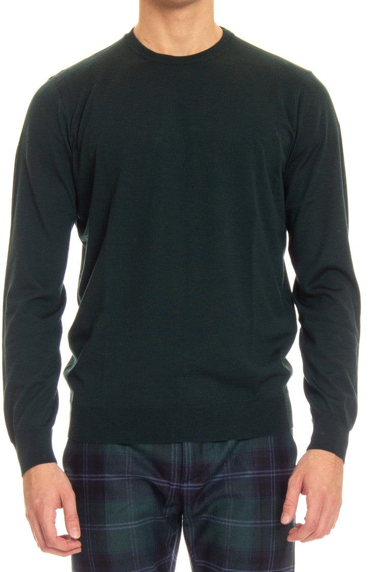 Drumohr Extrafine Super 140'S Wool Crewneck Sweater
