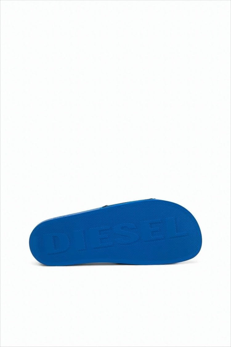 Diesel Rubber Slip-On Mules With Raised Logo