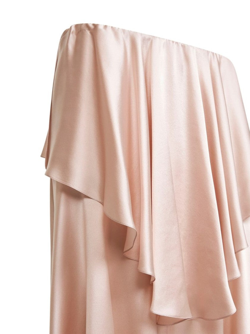 Chloé Silk Skirt With Draped Waist Overlay