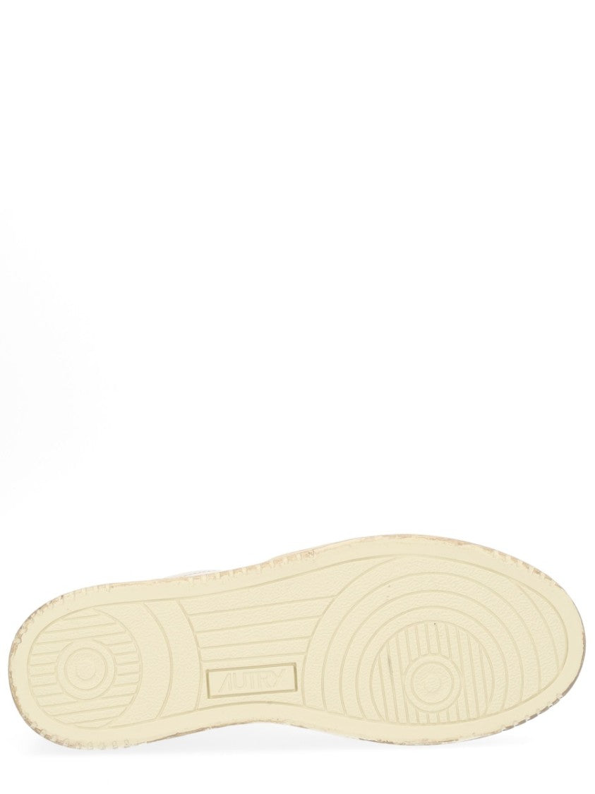Autry Pastel Pink Super Vintage Cow Leather Sneakers