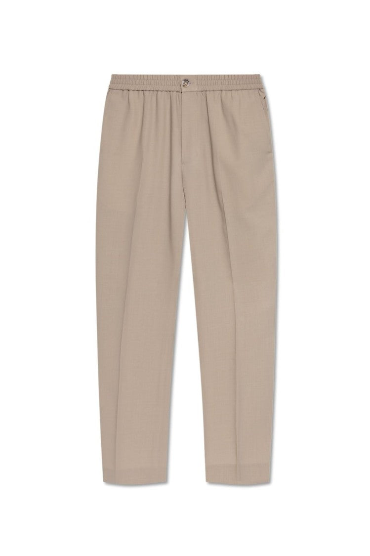 Ami Paris Tailored Straight-Leg Wool Pant