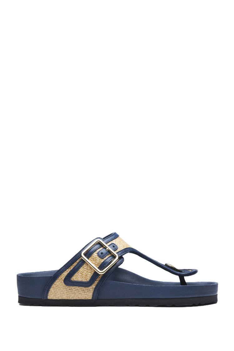 Birkenstock Natural Raffia Gizeh Thong Sandals