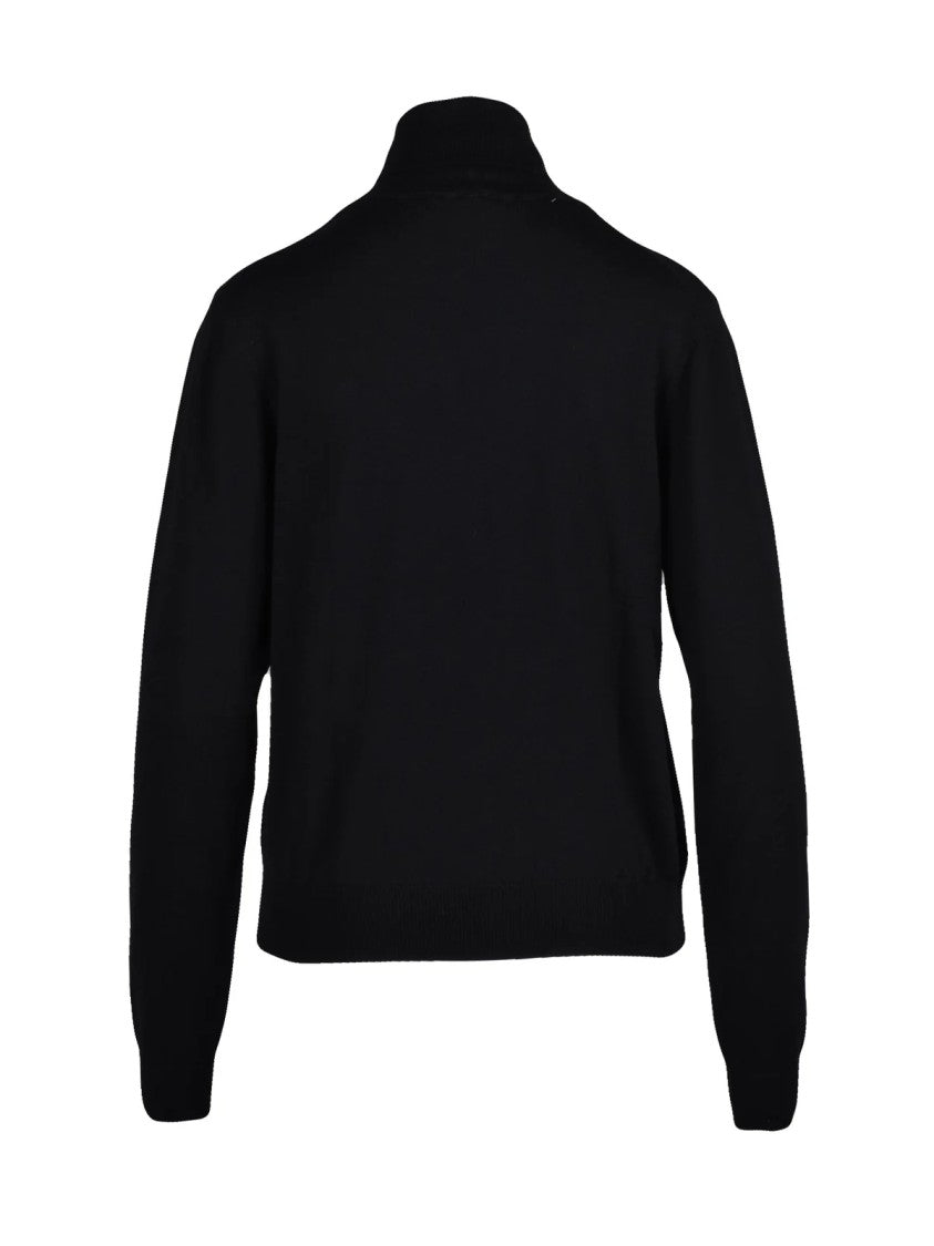Add Extrafine Merino Wool Turtleneck Sweater With High Neck Design