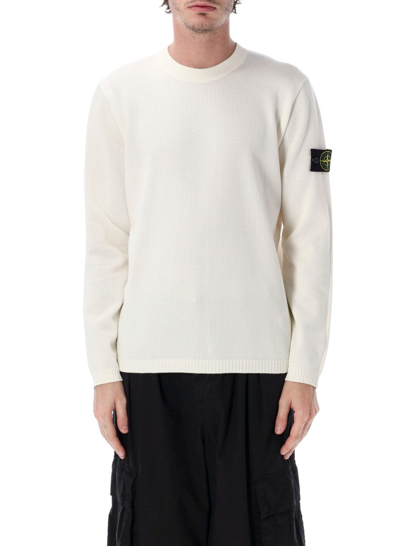 Stone Island Relaxed Fit Micro Stitch Knit Jumper