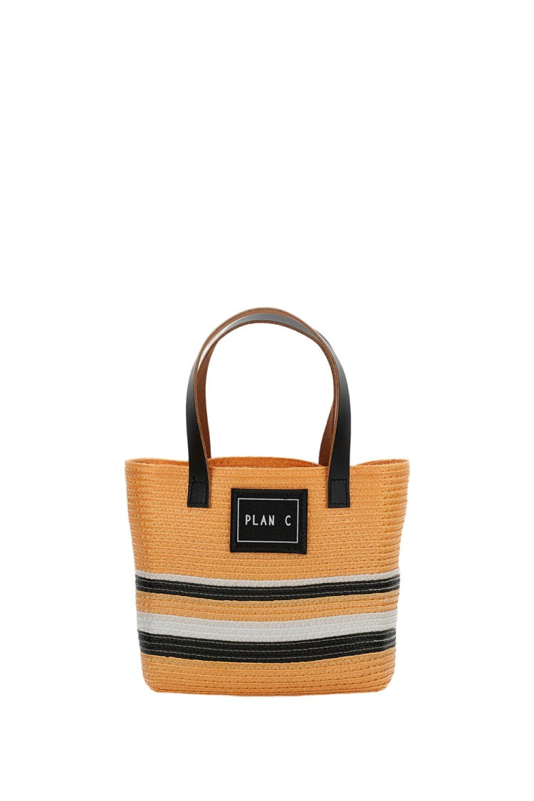 Plan C Mini Straw Shopper Bag