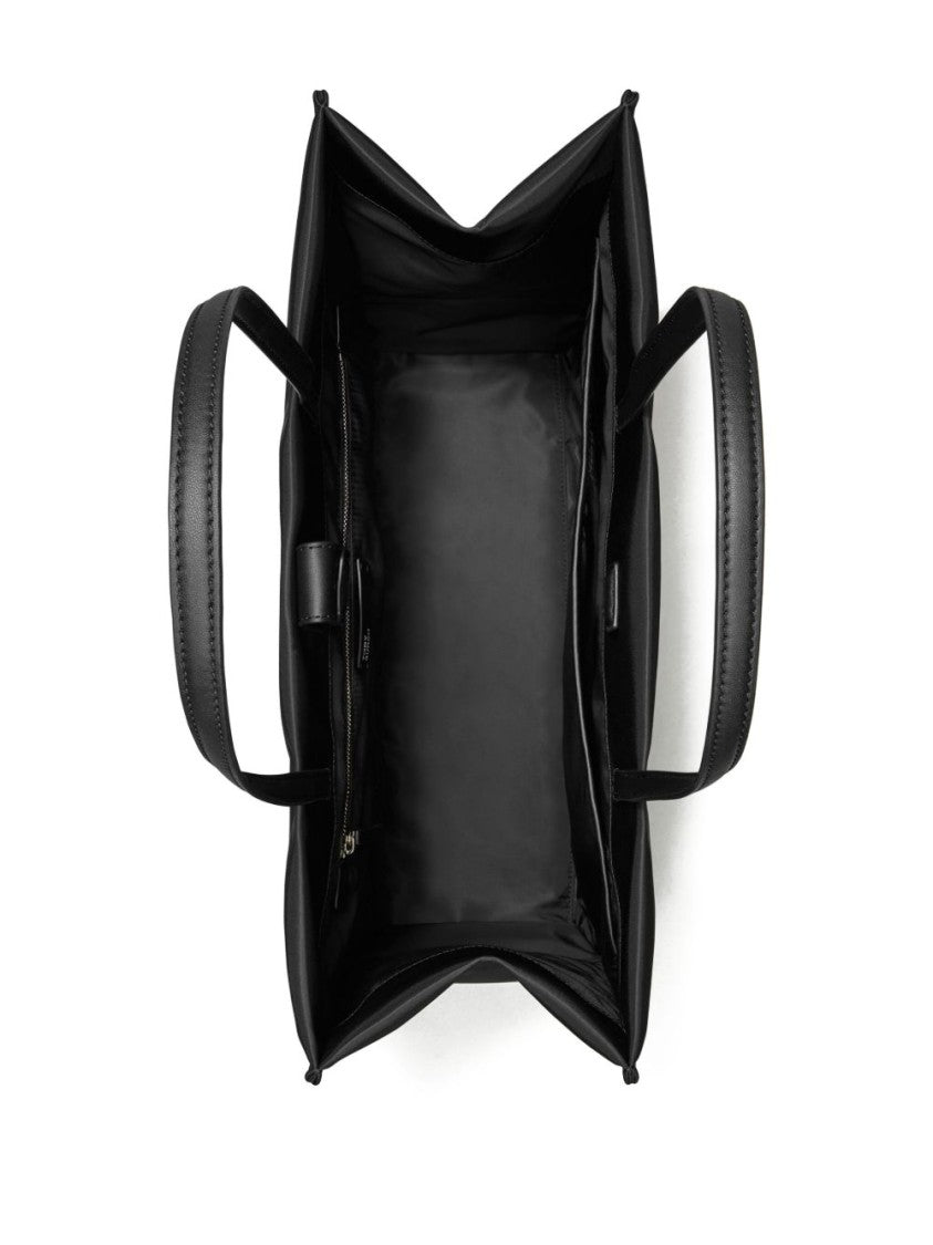 Tory Burch Black Ella Laptop Recycled Nylon Tote Bag