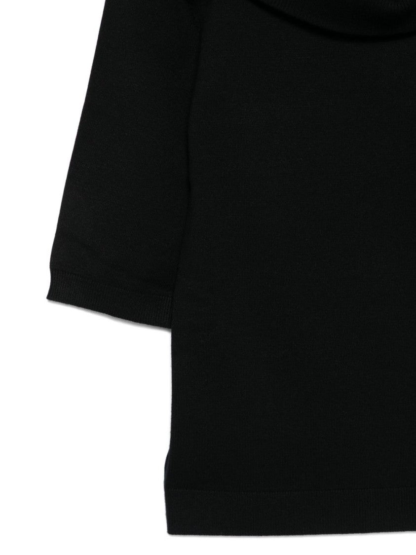 Semi Couture Viscose Blend Sweater With Fold-Over Collar