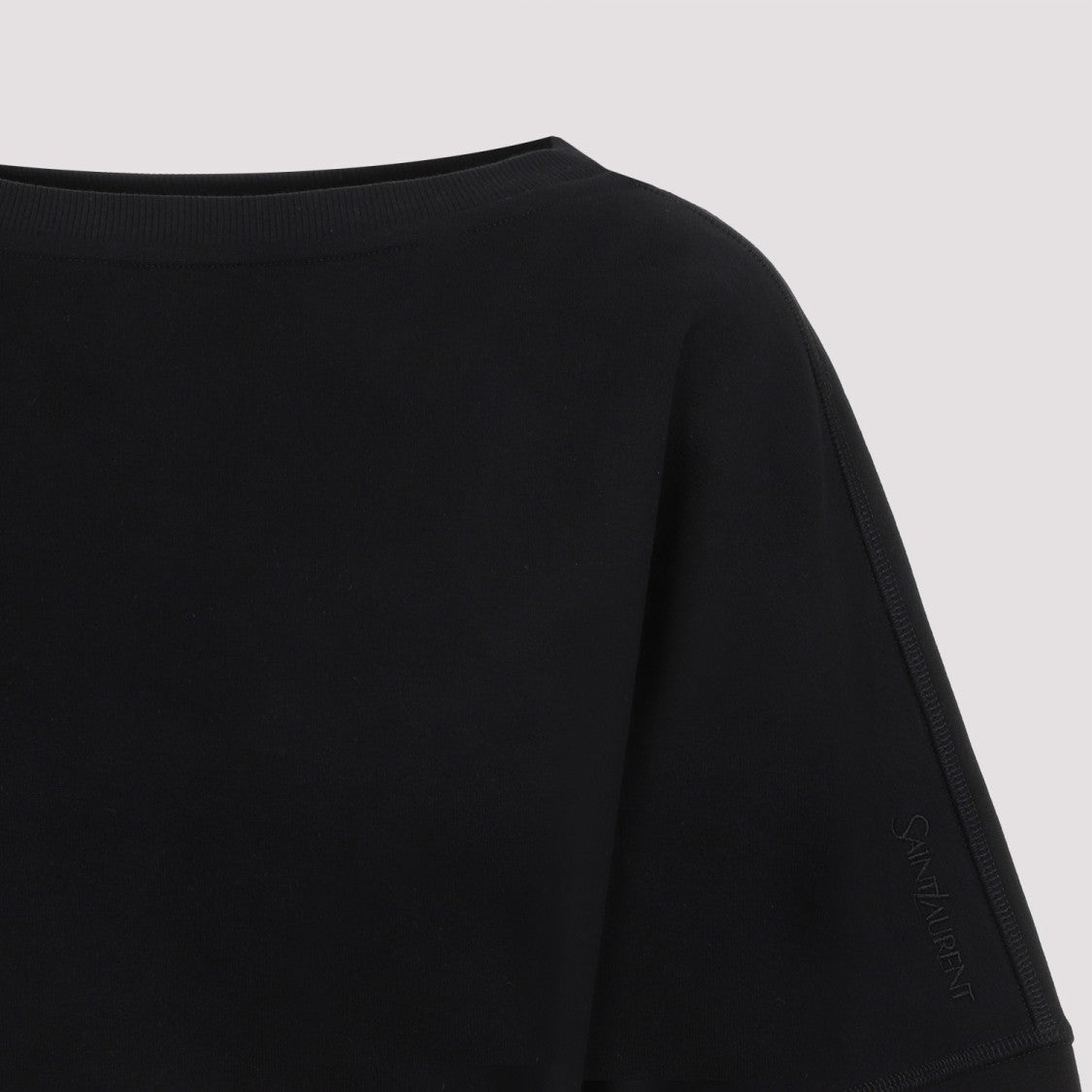 Saint Laurent Black Cotton Sweatshirt