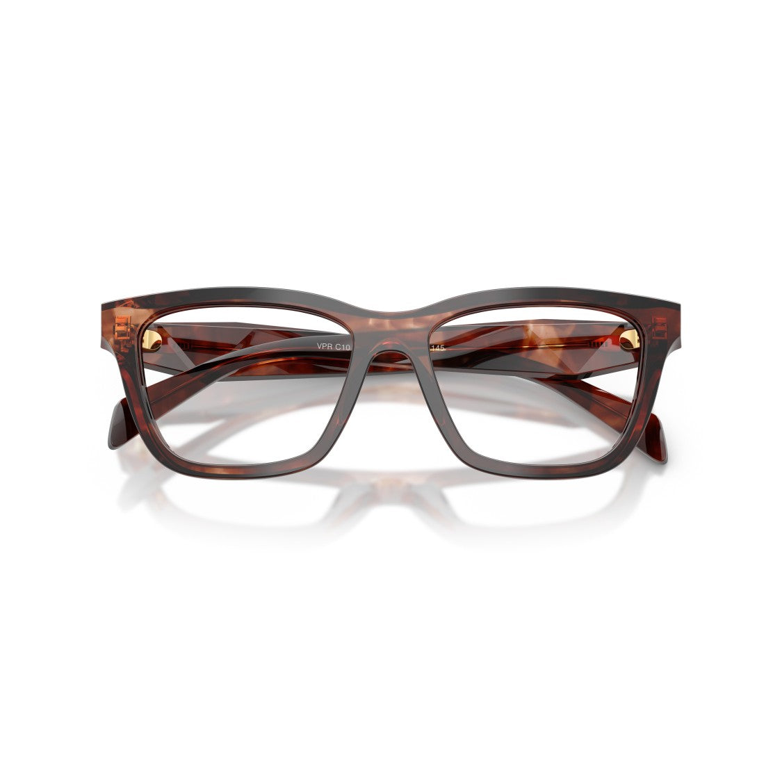 Prada 0Pr C10v Oversized Tortoiseshell Frame Sunglasses