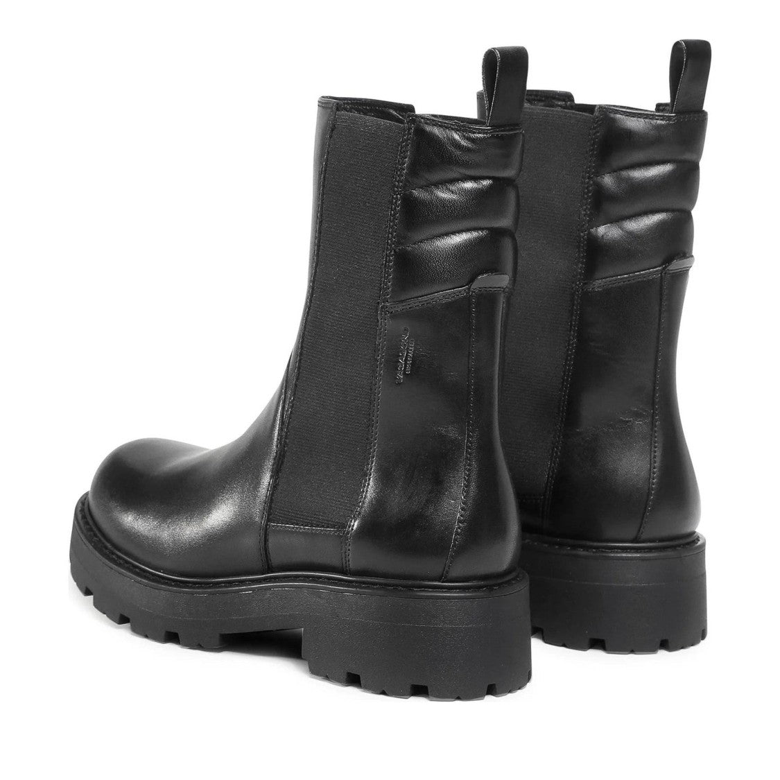 Vagabond Cosmo 2.0 Black Elastic Side Panel Leather Boots