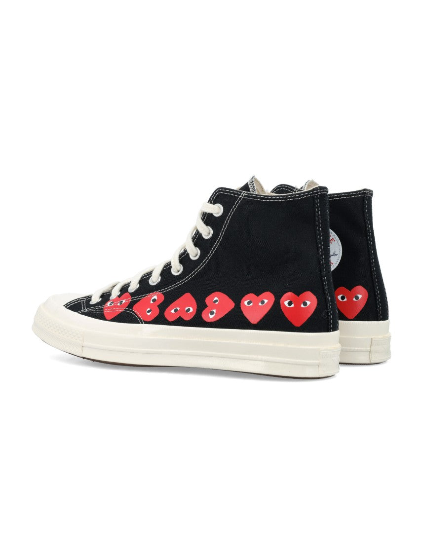 Comme Des Garçons X Converse Multi Heart Hi Top Sneakers