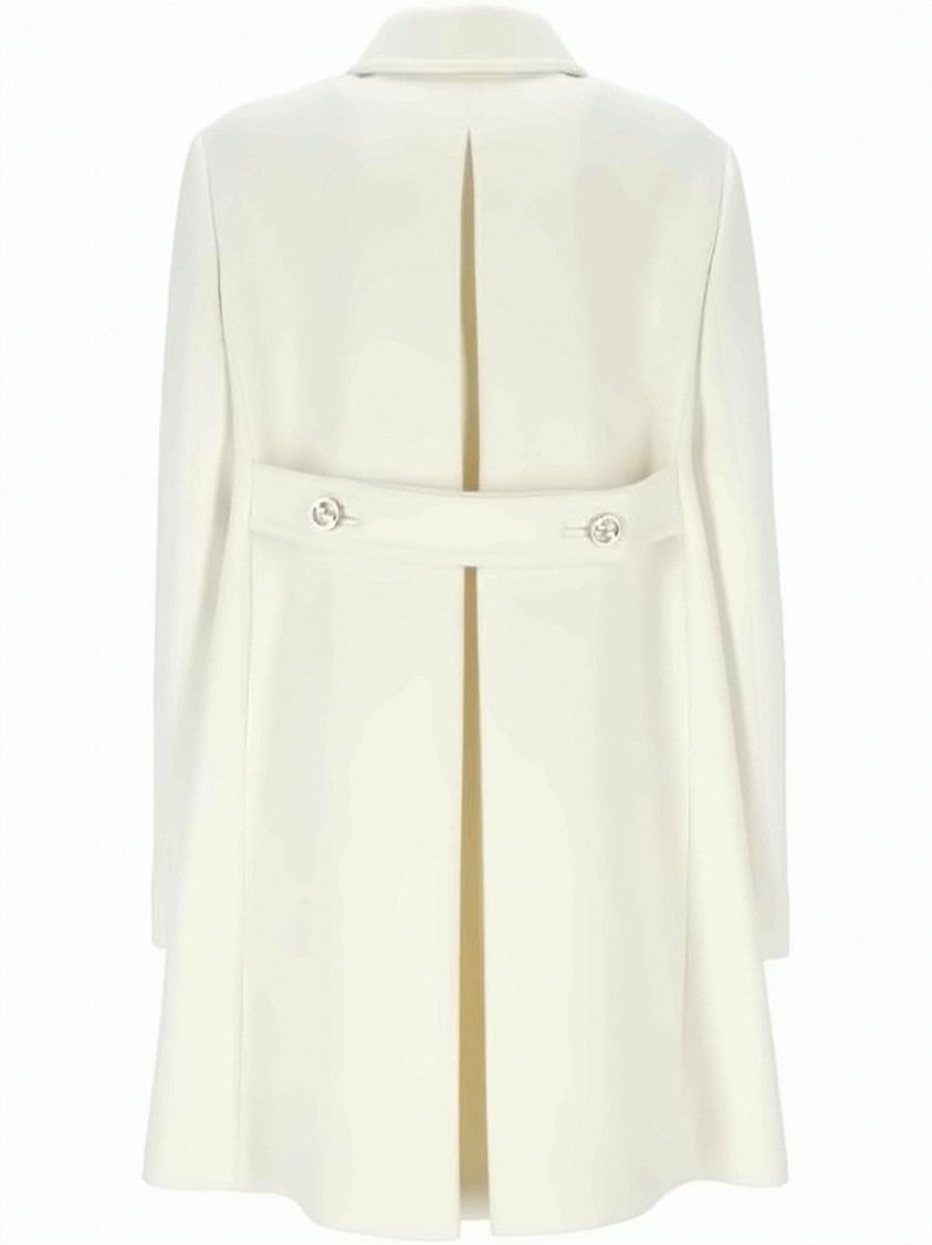 Gucci Double-Breasted Structured Wool Coat With Classic Collar