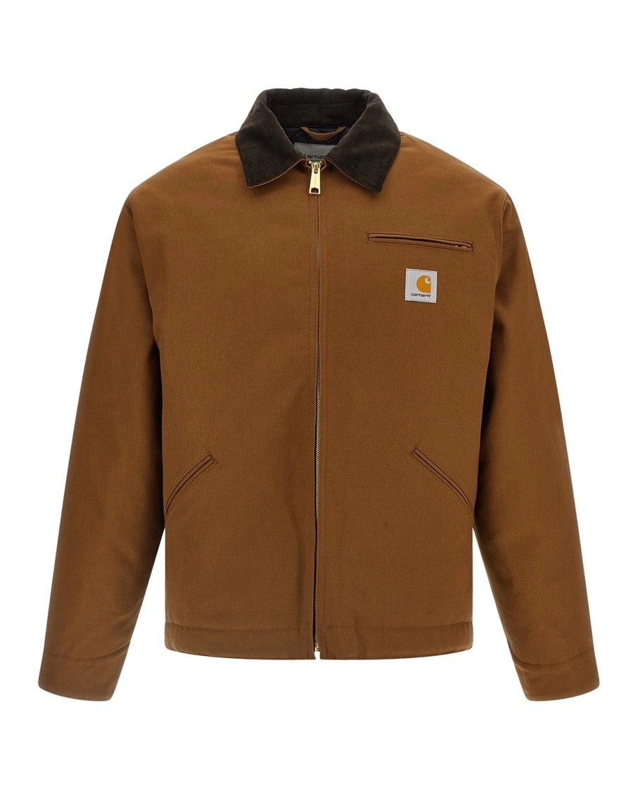 Carhartt Wip Loose Fit Organic Cotton Dearborn Jacket With Velvet Collar