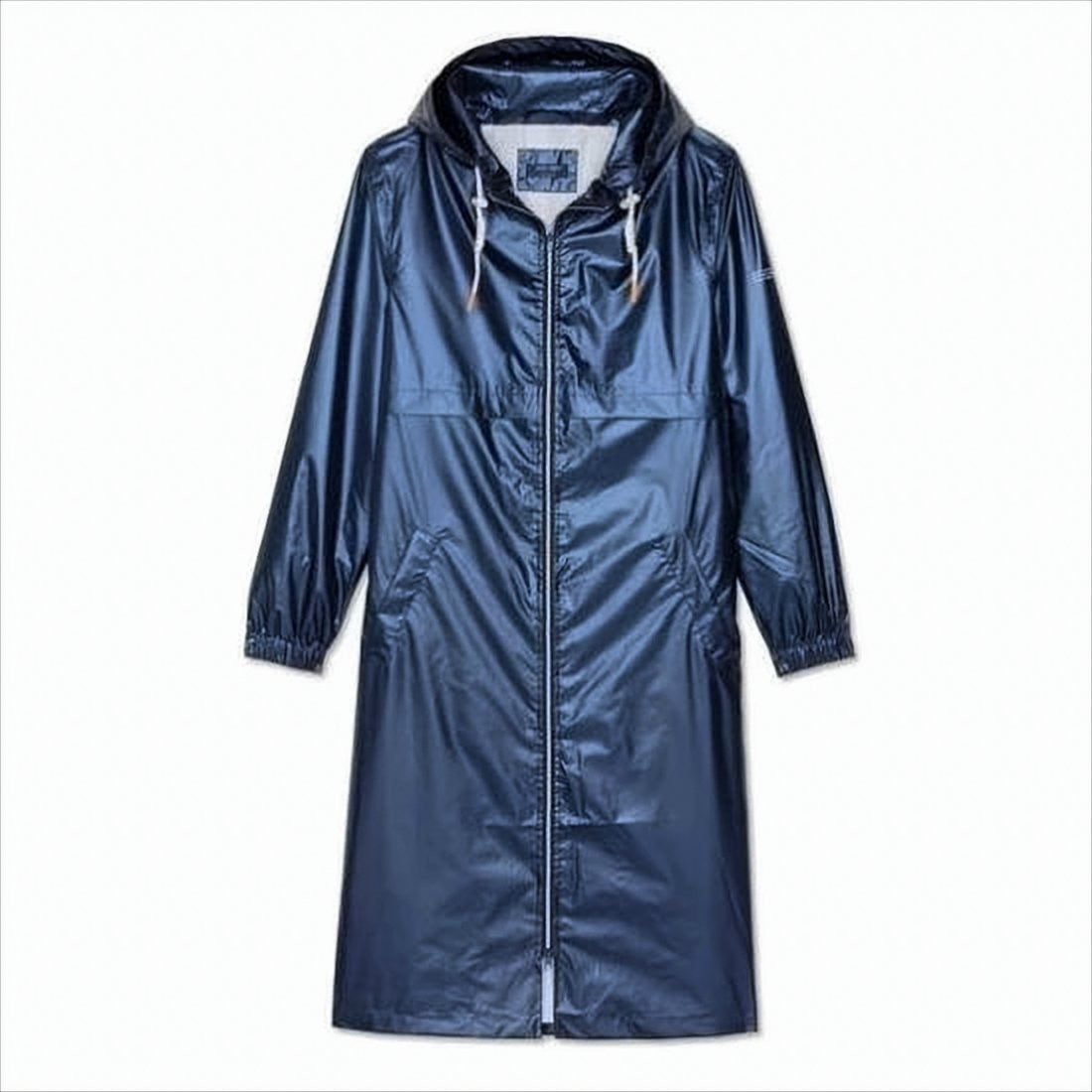 Saint James Glossy Hooded Long Coat With Relaxed Fit