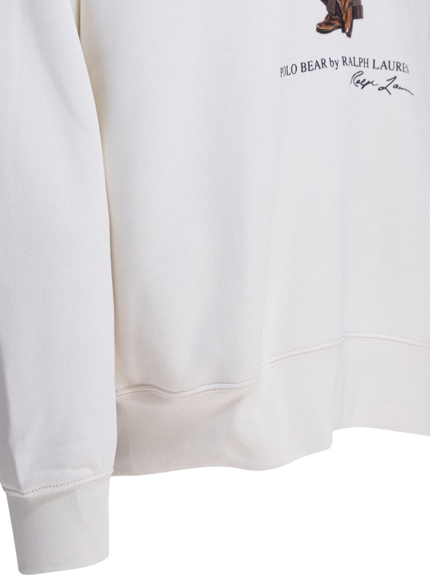 Polo Ralph Lauren Polo Bear Print White Sweatshirt