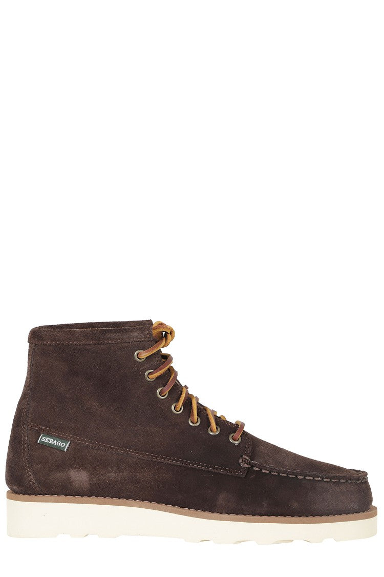 Sebago Dark Brown Tala Mid Navajo Suede Moccasin Boots