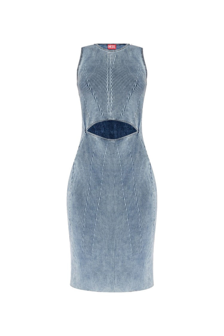 Diesel Denim Crepe Midi Dress