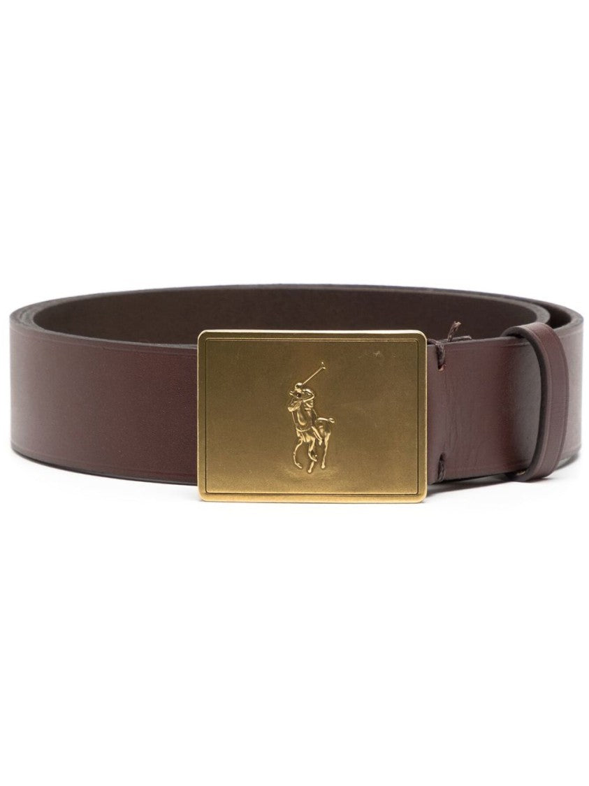 Polo Ralph Lauren Brown Cow Leather Belt