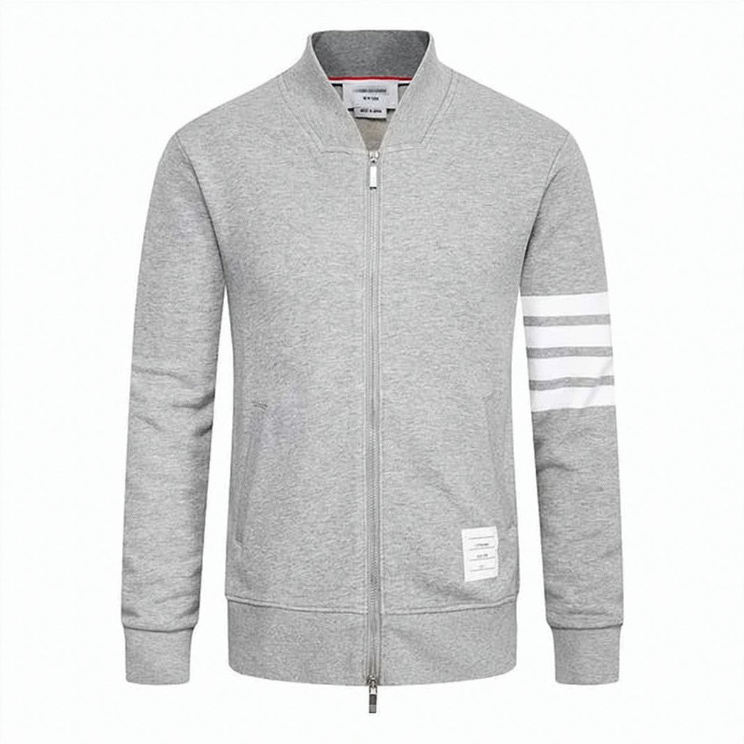 Thom Browne Light Grey Cotton Jacket