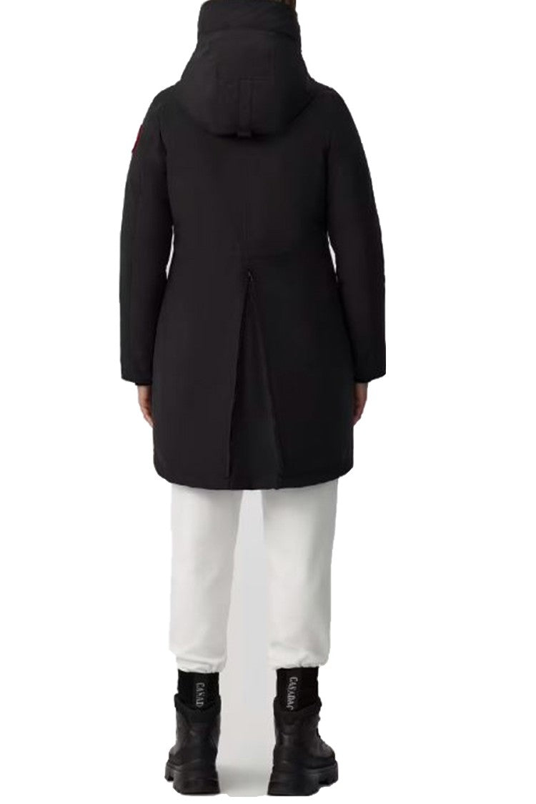 Canada Goose Black Rossclair Nylon Hooded Parka