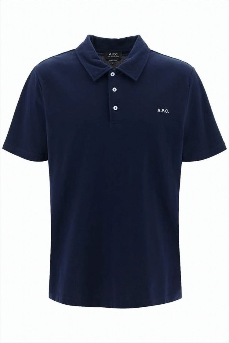 A.P.C. Short-Sleeve Polo Shirt With Traditional Collar