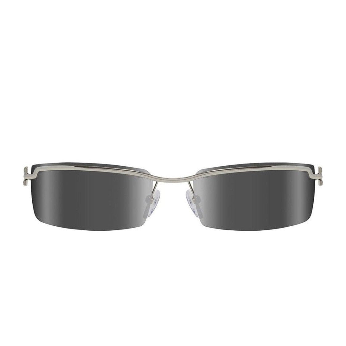Revo Silver Re6005 Riva Nrgy Metal Rectangular Sunglasses