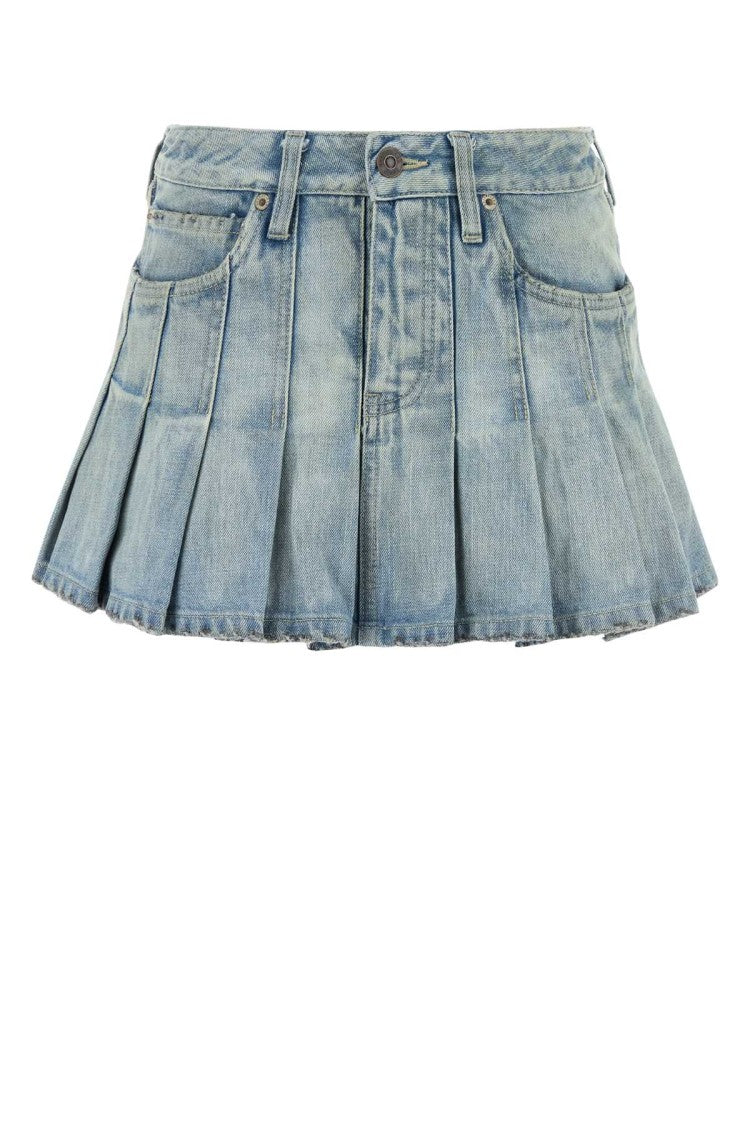 Balenciaga Denim Mini Skirt
