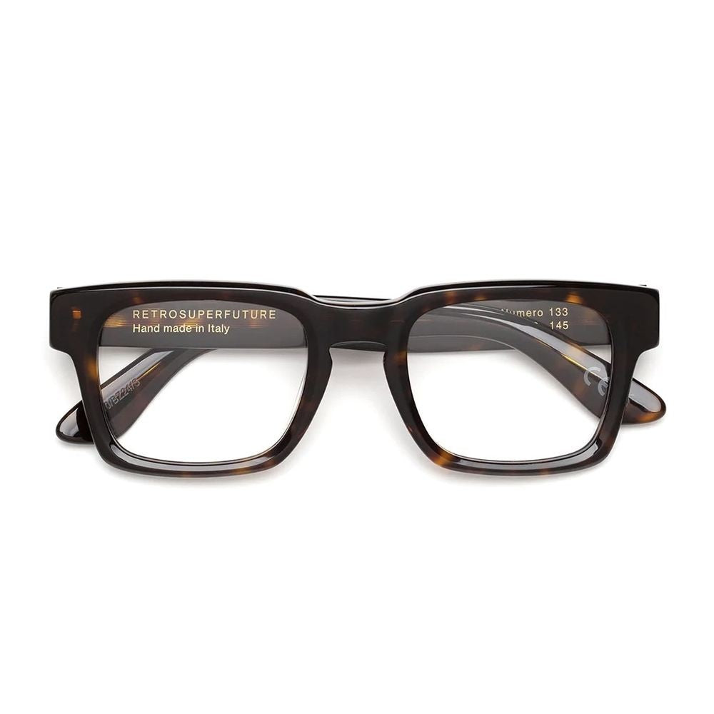 Retrosuperfuture Numero 133 Numero 133 Square Optical Frames In Glossy Havana Acetate