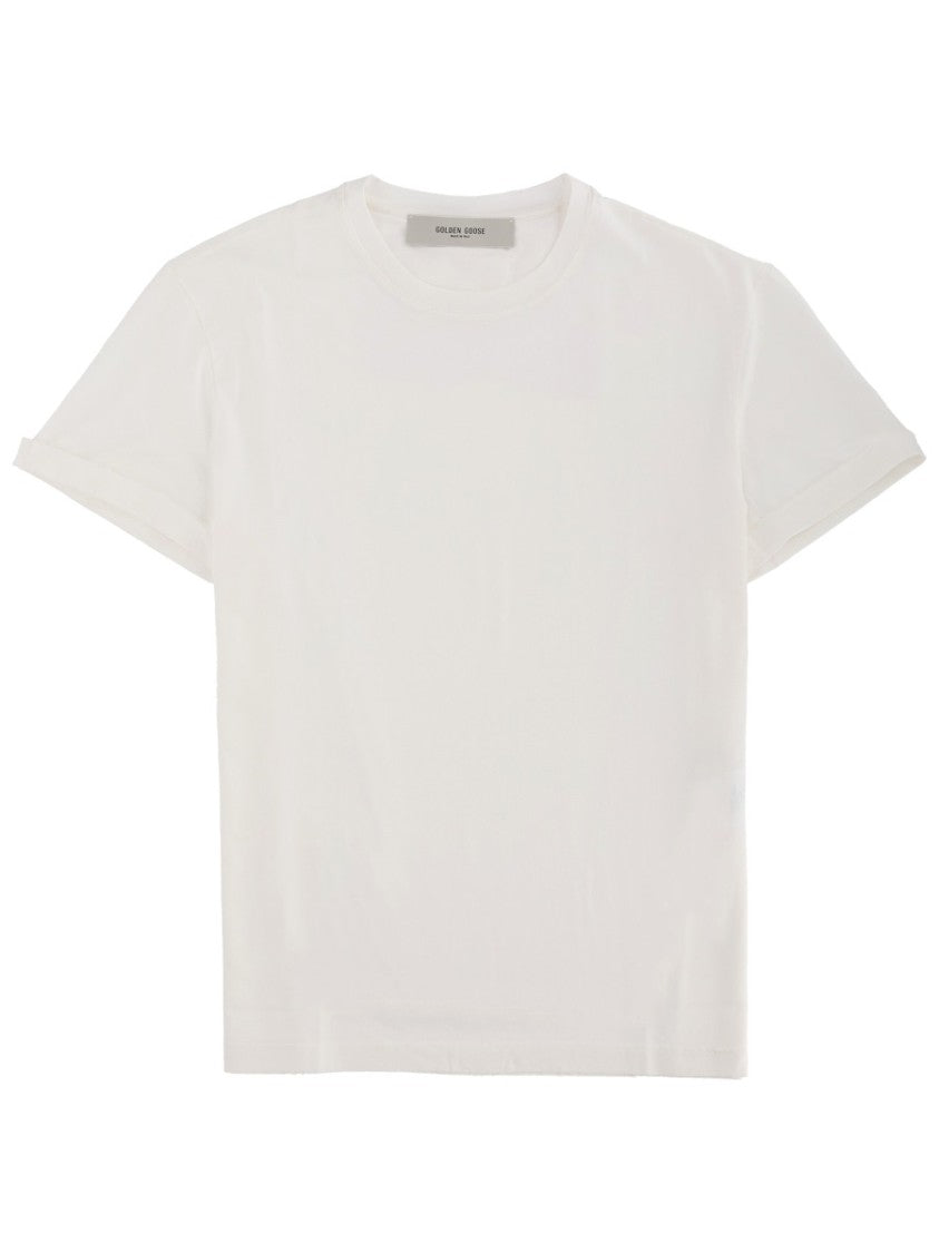 Golden Goose Crew Neck Cotton Smooth T-Shirt