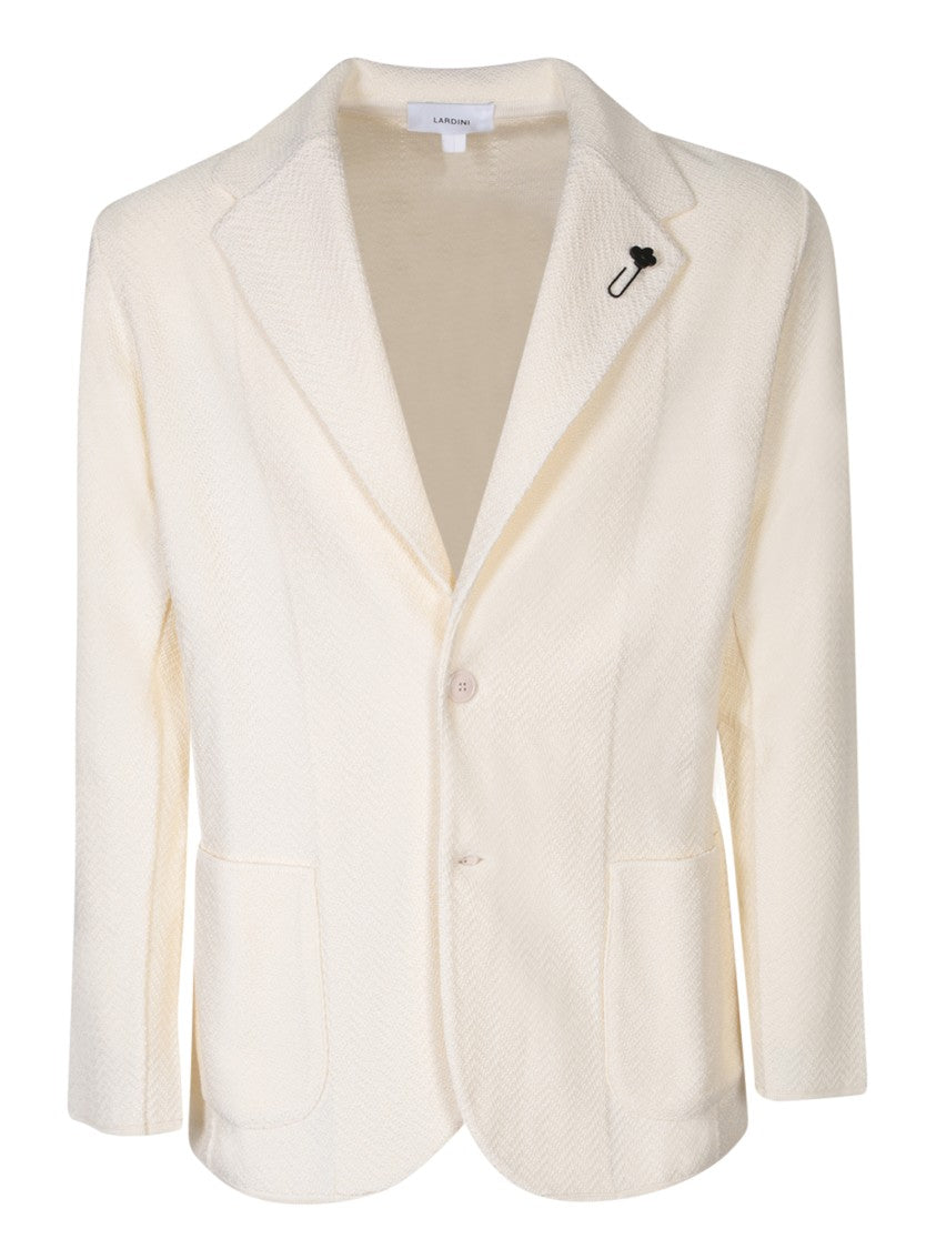 Lardini Single-Breasted Cardigan With Notched Lapels And Button Fastening