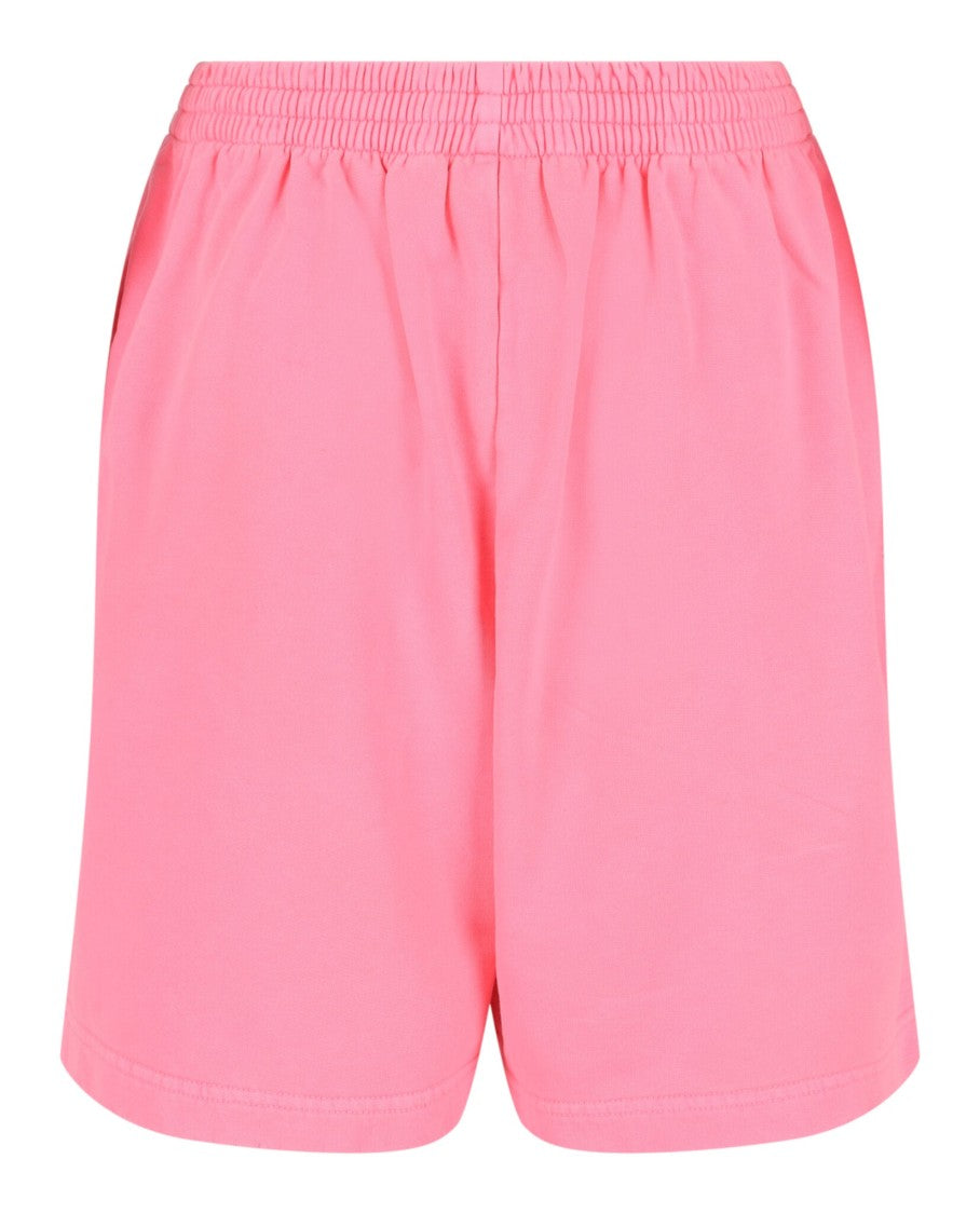 Balenciaga Mid-Rise Oversized Sweat Shorts With Embroidered Logo