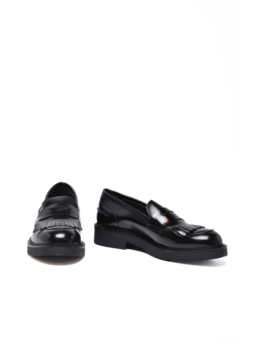Gianluca Giordano Black Rubber Penny Loafers