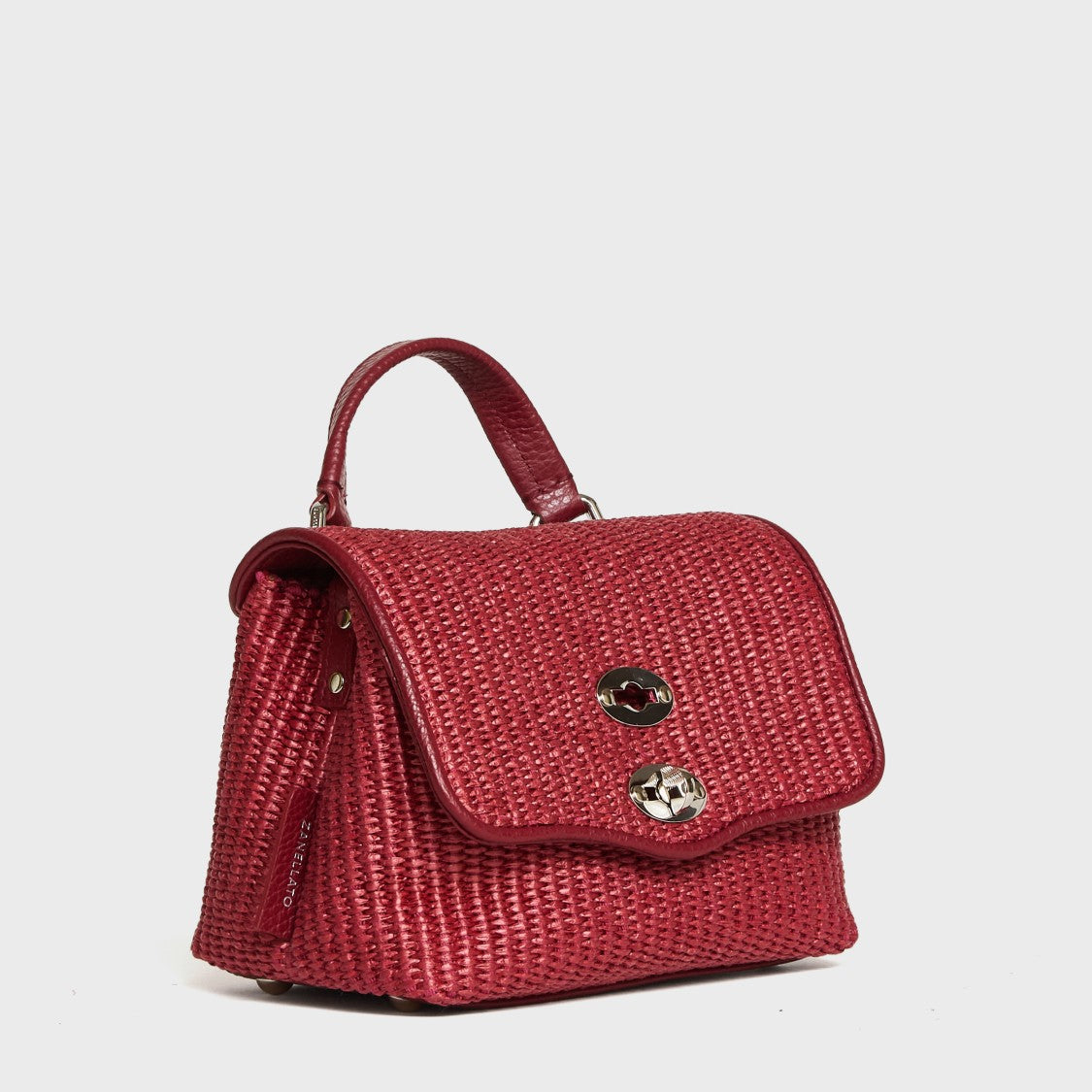 Zanellato Nikel Raffia Baby Postina Shoulder Bag