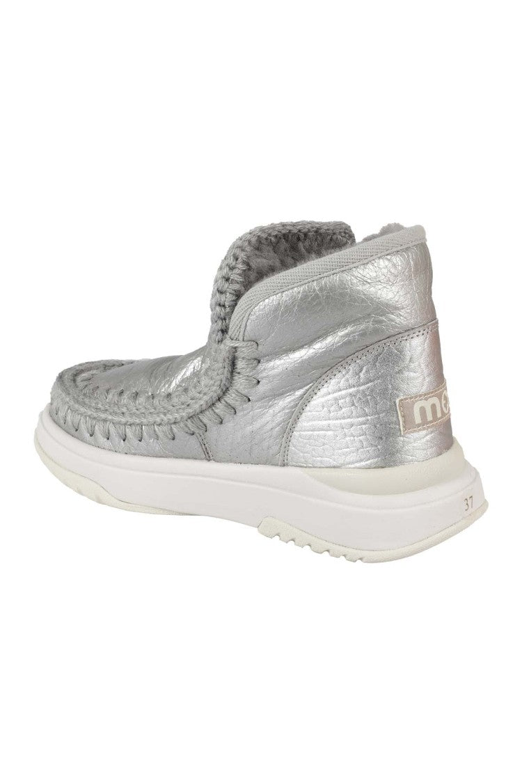 Mou Metallic Leather Eskimo Jogger Boots