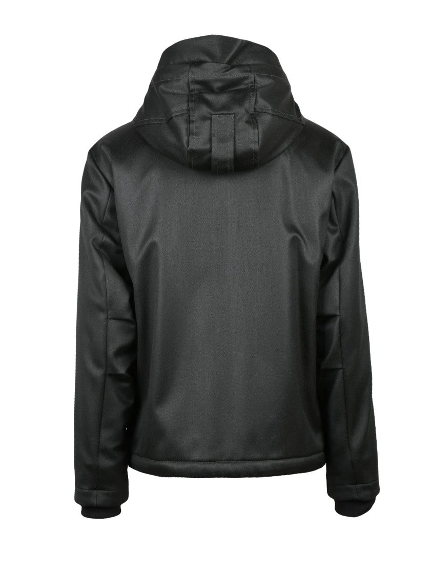 Peuterey Ecofur Overcoat With Flannel Lining And Zipper Closure