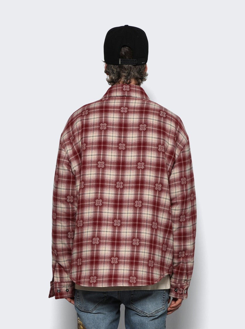 Amiri Padded Overshirt Deep Red