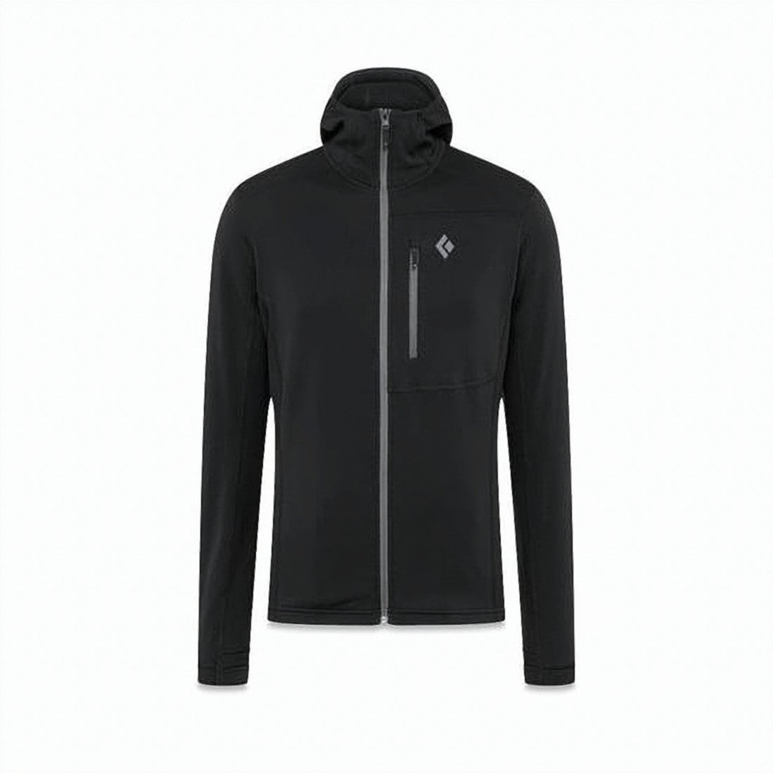 Black Diamond Fitted Black Diamond Jacket With Hood