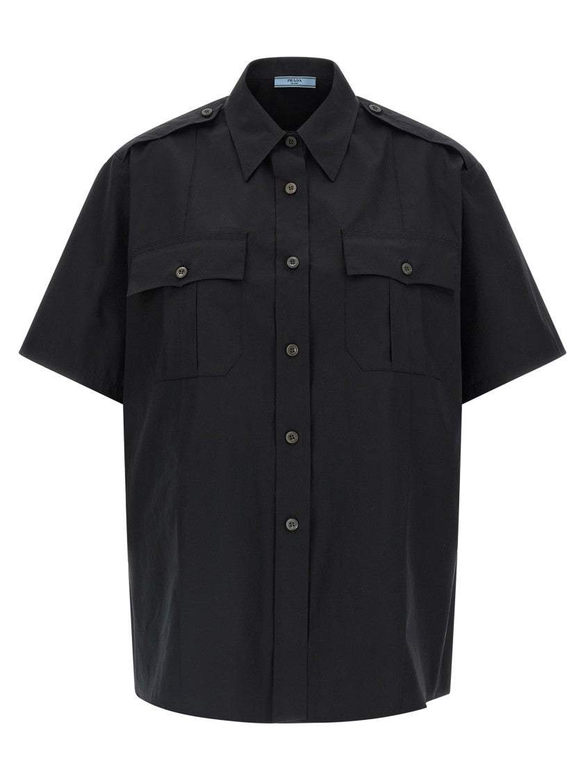 Prada Men’S Cotton Workwear Chino Shirt