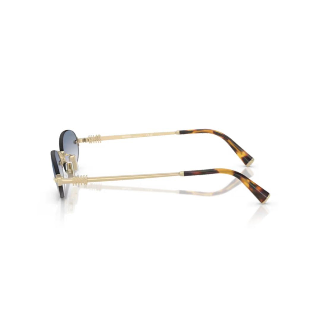 Miu Miu 0Mu A54s Gradient Blue Lens Oval Sunglasses