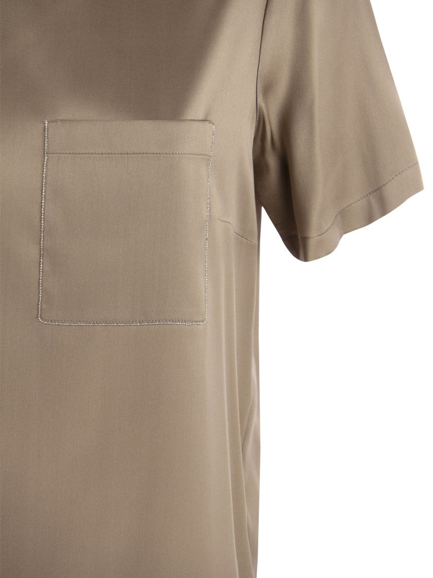 Peserico Silk Satin T-Shirt