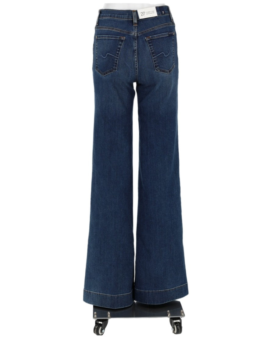 7 For All Mankind Medium-Dark Modern Dojo Wide-Leg Jeans