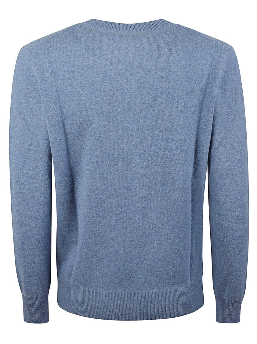 Altea V-Neck Heathered Pure Cashmere Sweater