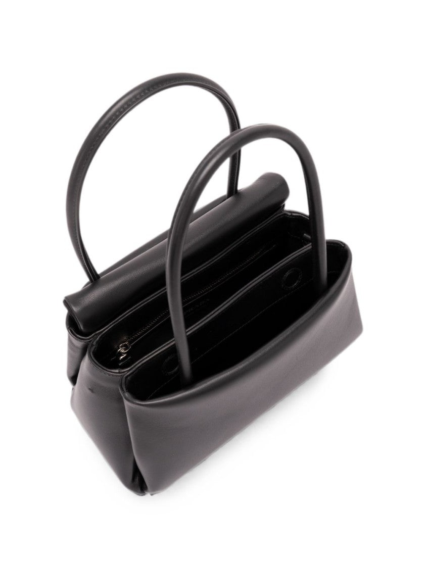 Prada Black Structured Smooth Calf Handbag
