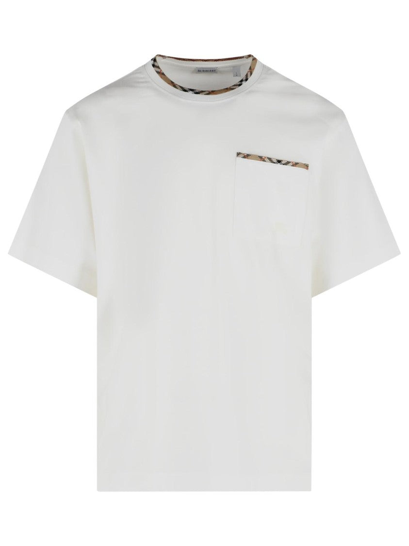 Burberry 'Ryan' White Cotton T-Shirt