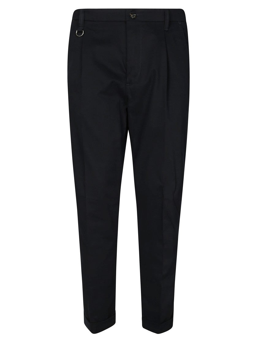 Paolo Pecora Tailored Grey Trousers With Single Front Pleats