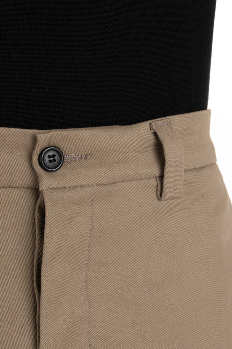 Haikure Baggy Chino Pants With Concealed Closure And Logo Tag