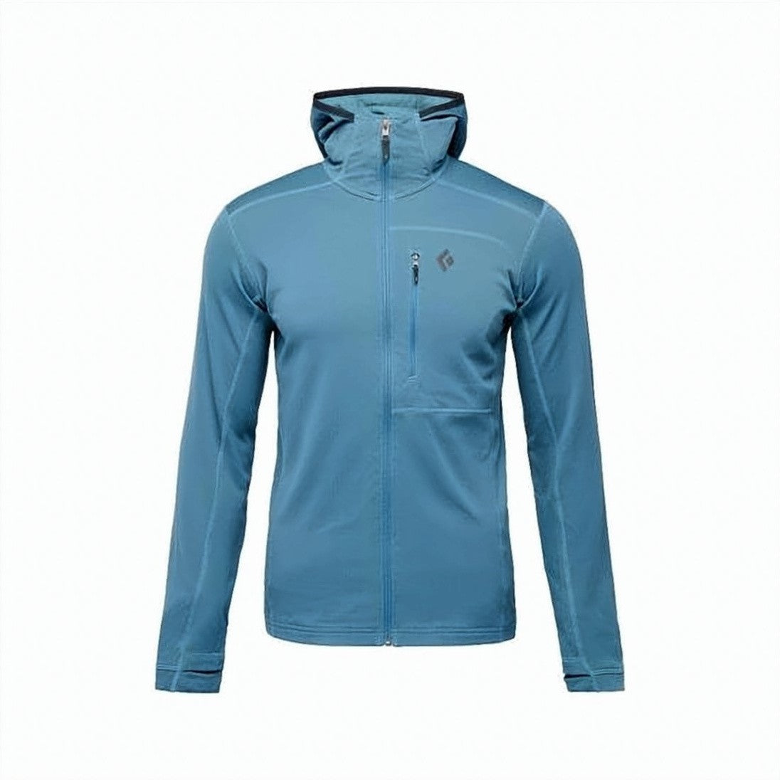 Black Diamond Streamlined Blue Activewear Jacket With Hood