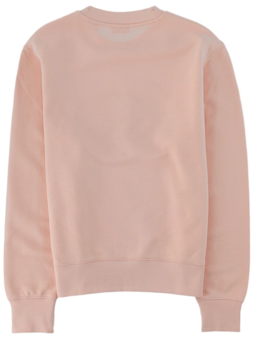 Burberry Caroline Light Pink Check Pattern Cotton Sweatshirt
