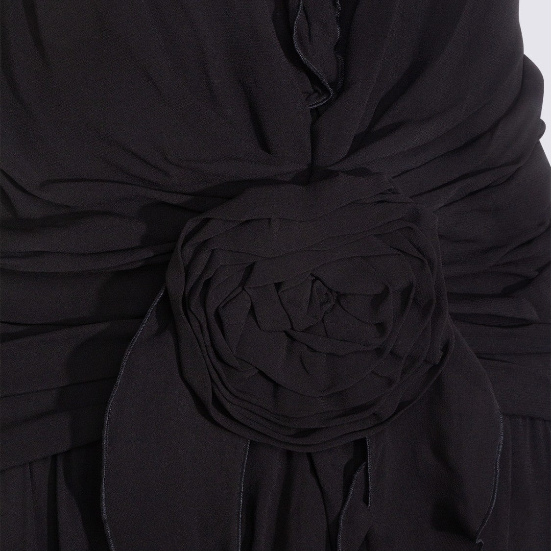 Blumarine Maxi Dress With Deep V-Neck Collar